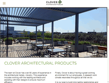 Tablet Screenshot of cloverarchitecturalproducts.com